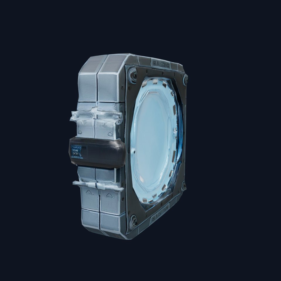 Futuristic Illuminated Door Model Pack